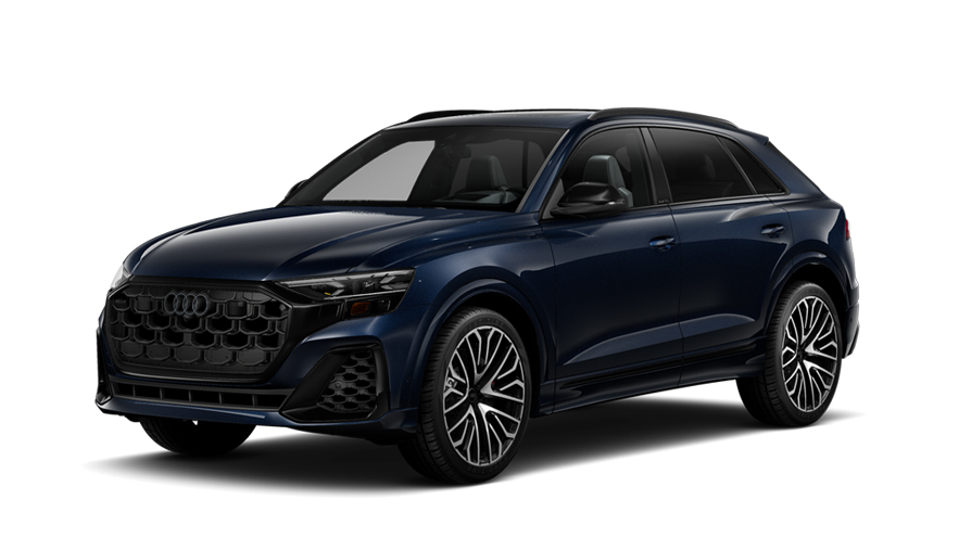 3/4 side view of the Audi SQ8.