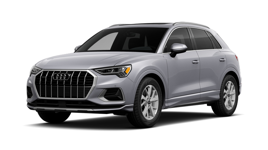 3/4 side view of the Audi Q3.