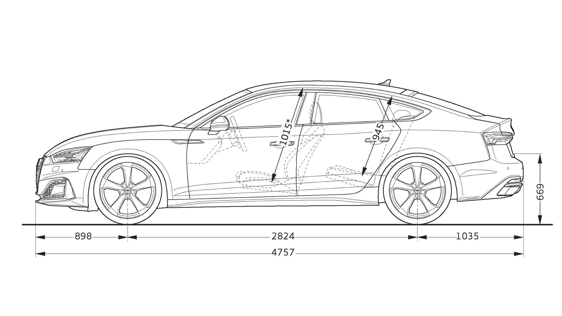 Layer Dimensions > 2020 A5 Sportback > A5 > Audi Canada