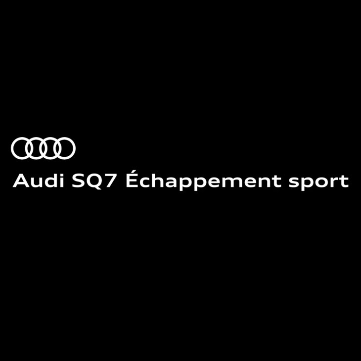 Vidéo et son du moteur de l’Audi SQ7 muni d’un échappement sport au démarrage, à l’accélération et à la décélération.